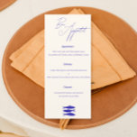 Menú Boda de diseño de pescado azul Italia<br><div class="desc">Fije el tono de su recepción de bodas de inspiración italiana con nuestro menú Boda de diseño de pescado azul. Este exquisito menú boda presenta un bonito diseño de pescado azul, que evoca la belleza de la costa y las delicias culinarias de Italia. El diseño elegante y vibrante le aporta...</div>