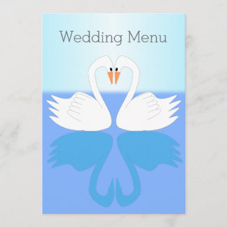 Menú Boda de diseño de Swans