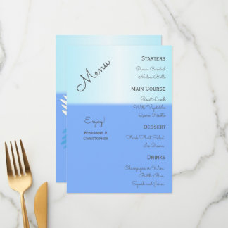 Menú Boda de diseño de Swans