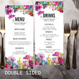MENÚ boda de dos caras y BEBIDAS Sangre pradera