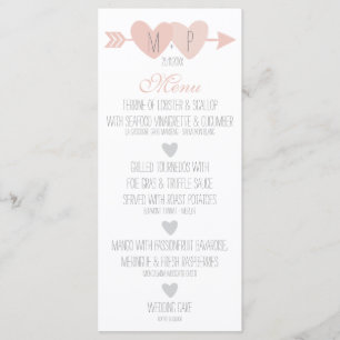 Menú Boda de dos corazones