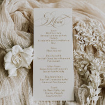 Boda de escritura simple elegante de marfil