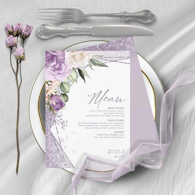 Menú Boda de espárragos florales1 Mauve ID889 (Subido por el creador)