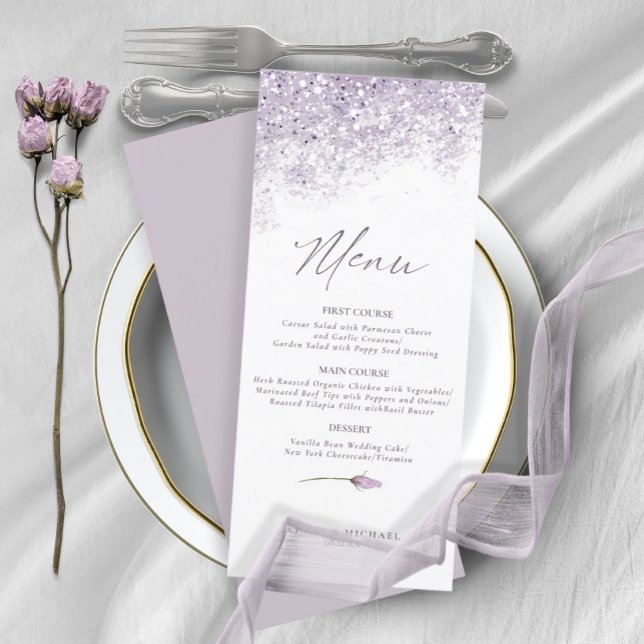 Menú Boda de espárragos florales2 Mauve ID889 (Subido por el creador)