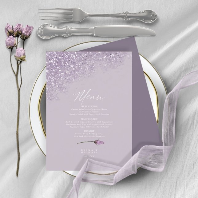 Menú Boda de espárragos florales4 Mauve ID889 (Subido por el creador)