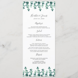Menú Boda de Eucalyptus