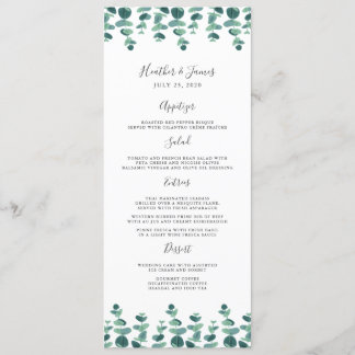 Menú Boda de Eucalyptus