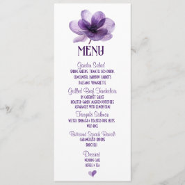 Menú Boda de Flor Morado Gorgoso