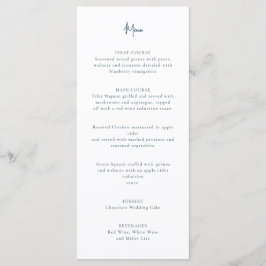 Menú boda de flores de cerezo