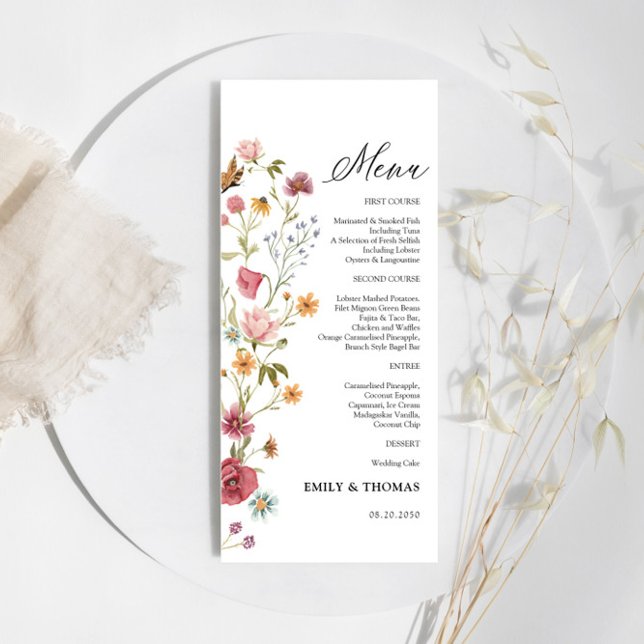 Menú Boda de flores silvestres (Subido por el creador)