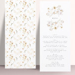 Menú Boda de flores silvestres de primavera<br><div class="desc">menú delgado para coincidir con la colección *si desea más opciones de papel este diseño se puede transferir a un programa delgado *o para más ayuda póngase en contacto conmigo</div>