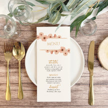 Boda de flores silvestres rusas rosadas de Rubor