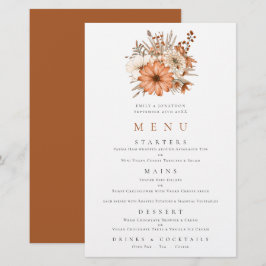 Menú Boda de follaje de otoño de presupuesto
