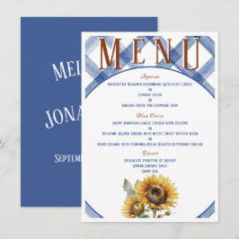 Menú Boda de girasol ruso