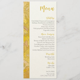 Menú Boda de hojas de roble otoñales