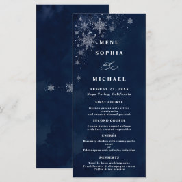 Menú Boda de Invierno Copos de Noche