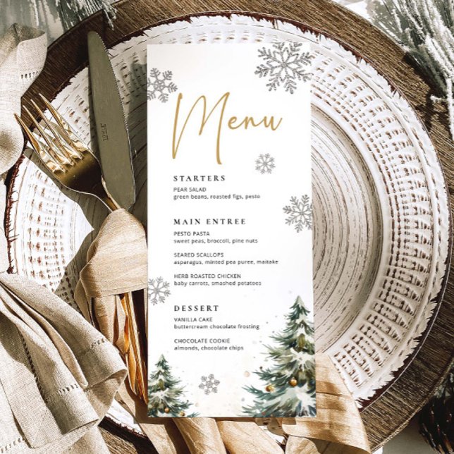 Menú Boda de Invierno Navidades Boda Menú Cena (Subido por el creador)
