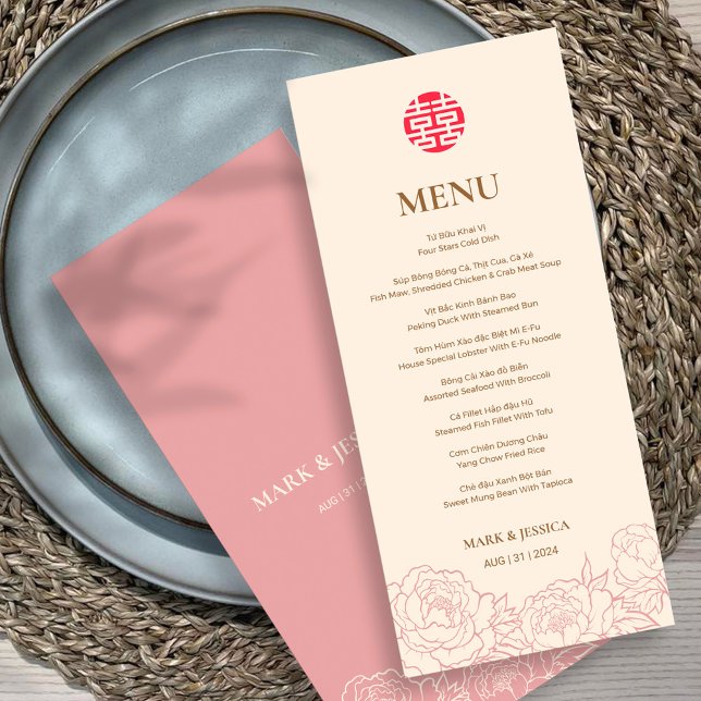 Menú Boda de la canción bilingüe vietnamita Peony  (Subido por el creador)