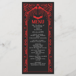 Menú Boda de la Catedral de Vampiros Góticos