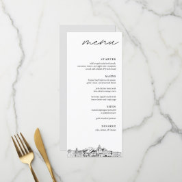 Menú Boda de la cena de Pasadena Skyline