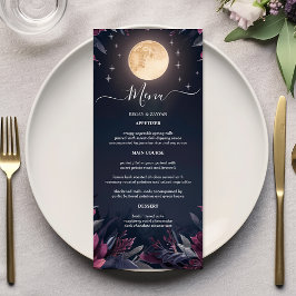 Menú Boda de la luna del jardín de medianoche