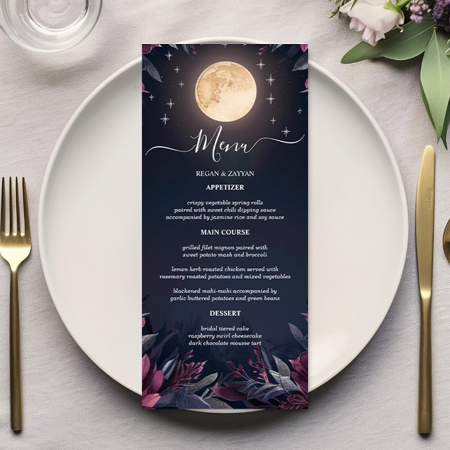Menú Boda de la luna del jardín de medianoche (Subido por el creador)