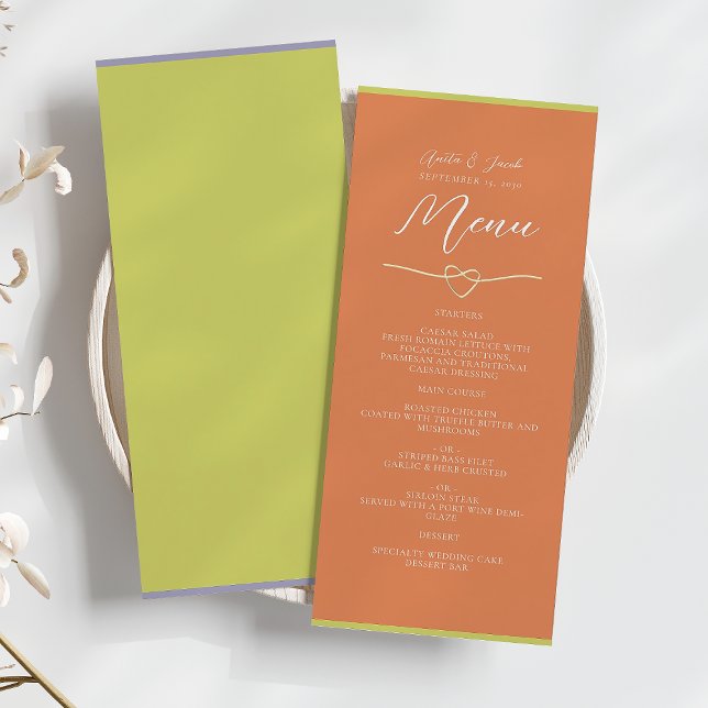 Menú Boda de la Naranja Verde Cítrica (Subido por el creador)