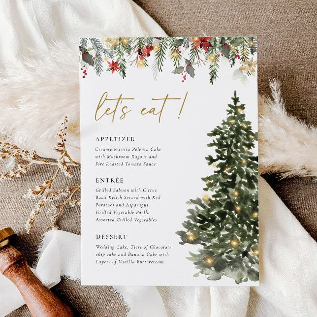 Menú Boda de las Luces de Pino de Boho Rustic Navidades (Subido por el creador)