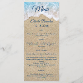 Menú Boda de las olas de la playa azul