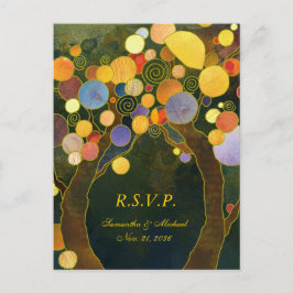 Menú Boda de los Árboles de Amor Elección RSVP