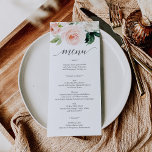 Menú Boda de los audífonos - Menús Bodas<br><div class="desc">Este hermoso menú es perfecto para su próximo evento! Edite fácilmente los elementos del menú y muestre este hermoso diseño en cada plato!</div>