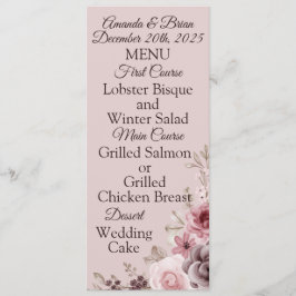 Menú boda de los Marrones Profundos de los años 1980