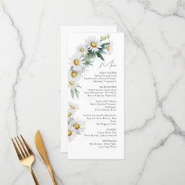 Menú boda de margarita de verano