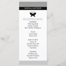 Menú Boda de mariposa negra