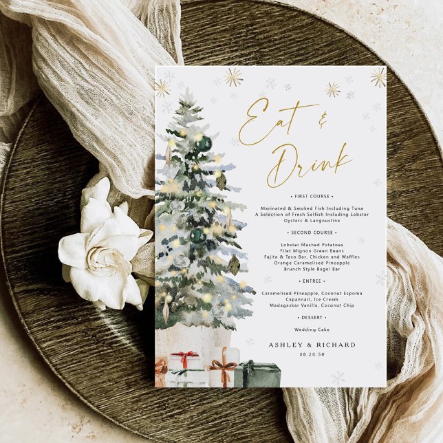 Menú Boda de Navidades de pino (Subido por el creador)