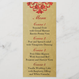 menú Boda de oro rojo