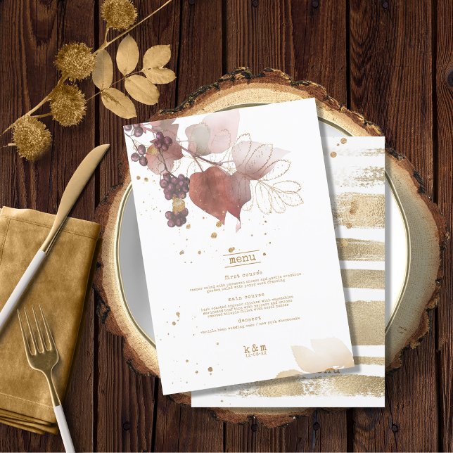 Menú Boda de Otoño Dorado Berries ID655 (Subido por el creador)