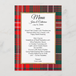 Menú Boda de plaid de clan Wilson