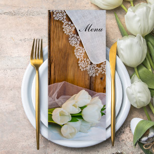 Menú Boda de primavera en el campo de los tulipanes bla