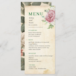 Menú Boda de Rosa con relleno