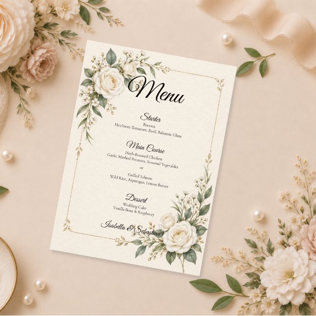 Menú Boda de Rosa Marfil Atemporal (Subido por el creador)