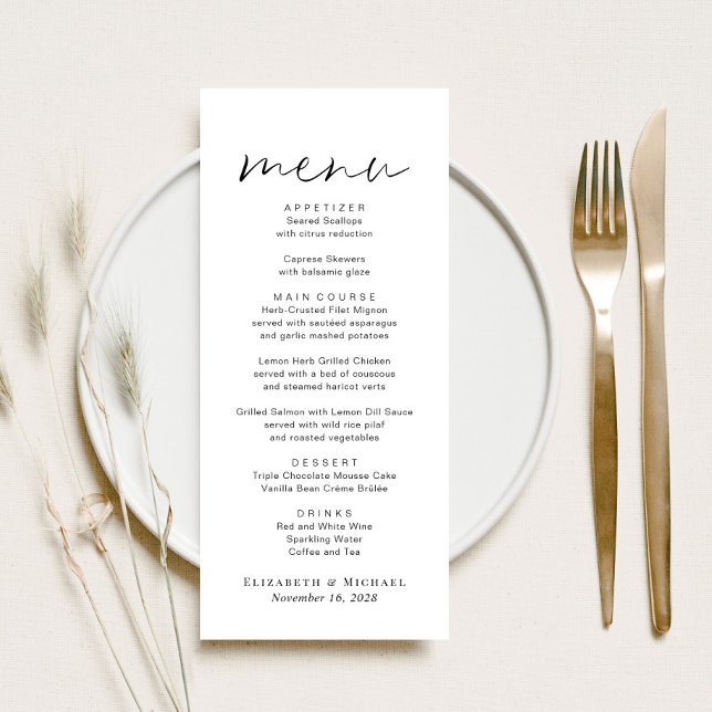 Menú Boda de script de moda (Subido por el creador)