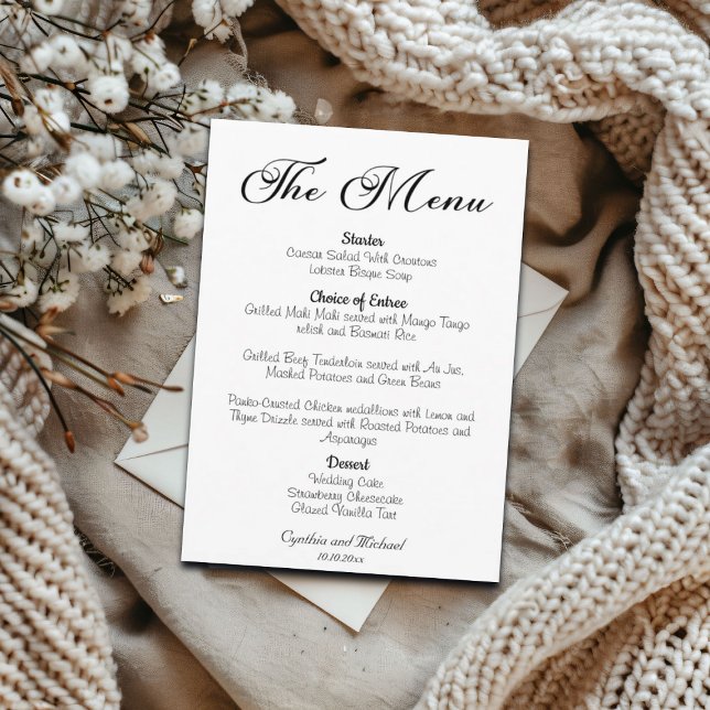 Menú Boda de script moderno (Subido por el creador)