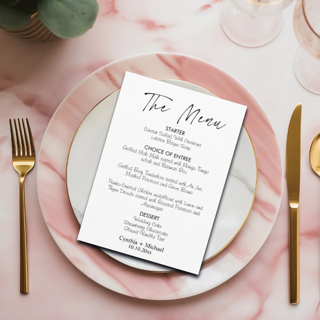 Menú Boda de script simple (Subido por el creador)
