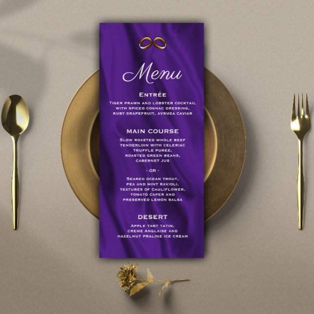 Menú Boda de seda púrpura (Subido por el creador)