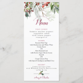 Menú Boda de temporada de navidades 2