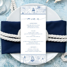 Menú Boda de Toile Azul de Faro Costero