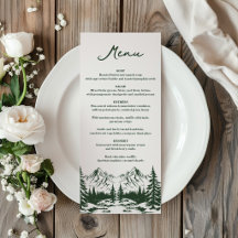 Boda de verano en la montaña dibujada a mano