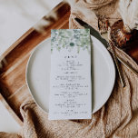 Menú Boda de verde<br><div class="desc">Una carta sencilla y elegante de boda eucalipto con elementos de color verde acuático y un estilo moderno. Edite todo el texto y todos los colores* en esta plantilla de programa de boda. * el color de la vegetación acuática no es editable // Para los elementos coincidentes, por favor visite...</div>
