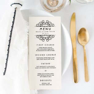 Menú Boda Deco Flourish